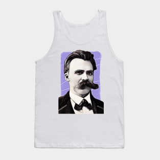 German Philosopher Friedrich Nietzsche illustration Tank Top